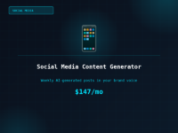 Social Media Content Generator
